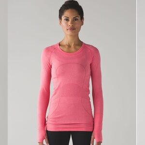 Lululemon Swiftly Athletica Pink Long Sleeve